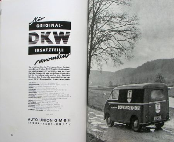 "DKW Praxis" DKW-Magazine 1952 complet Year in original folder (6824)